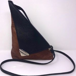 Thomas Leathers Purse Crossbody Brown Black